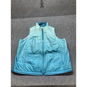C. J. Banks Puffer Vest Women’s Size 3X Blue Full Zip